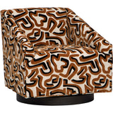 Ellie Swivel Chair, Taggart Chestnut