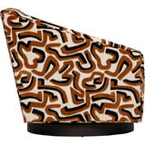 Ellie Swivel Chair, Taggart Chestnut