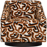 Ellie Swivel Chair, Taggart Chestnut