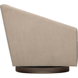 Elliot Leather Swivel Chair, Lush Sand-Furniture - Chairs-High Fashion Home