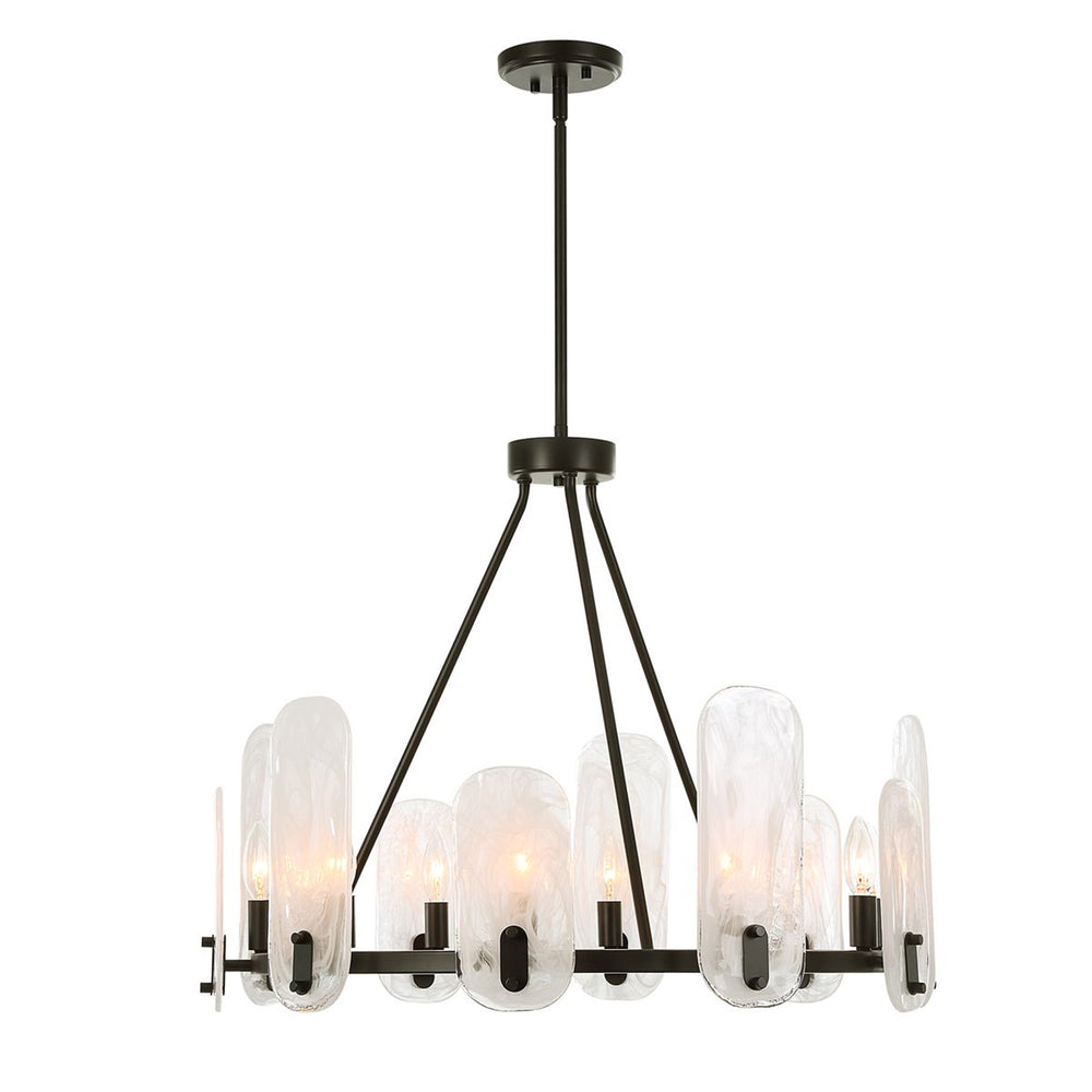 Ellipse, 10 Lt Chandelier, Dark Bronze