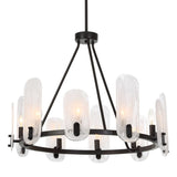 Ellipse, 10 Lt Chandelier, Dark Bronze