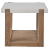 Ellis End Table, Natural-Furniture - Accent Tables-High Fashion Home