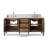Elliston Double Vanity, Satin Worn Oak by Four Hands-Furniture - Storage-High Fashion Home