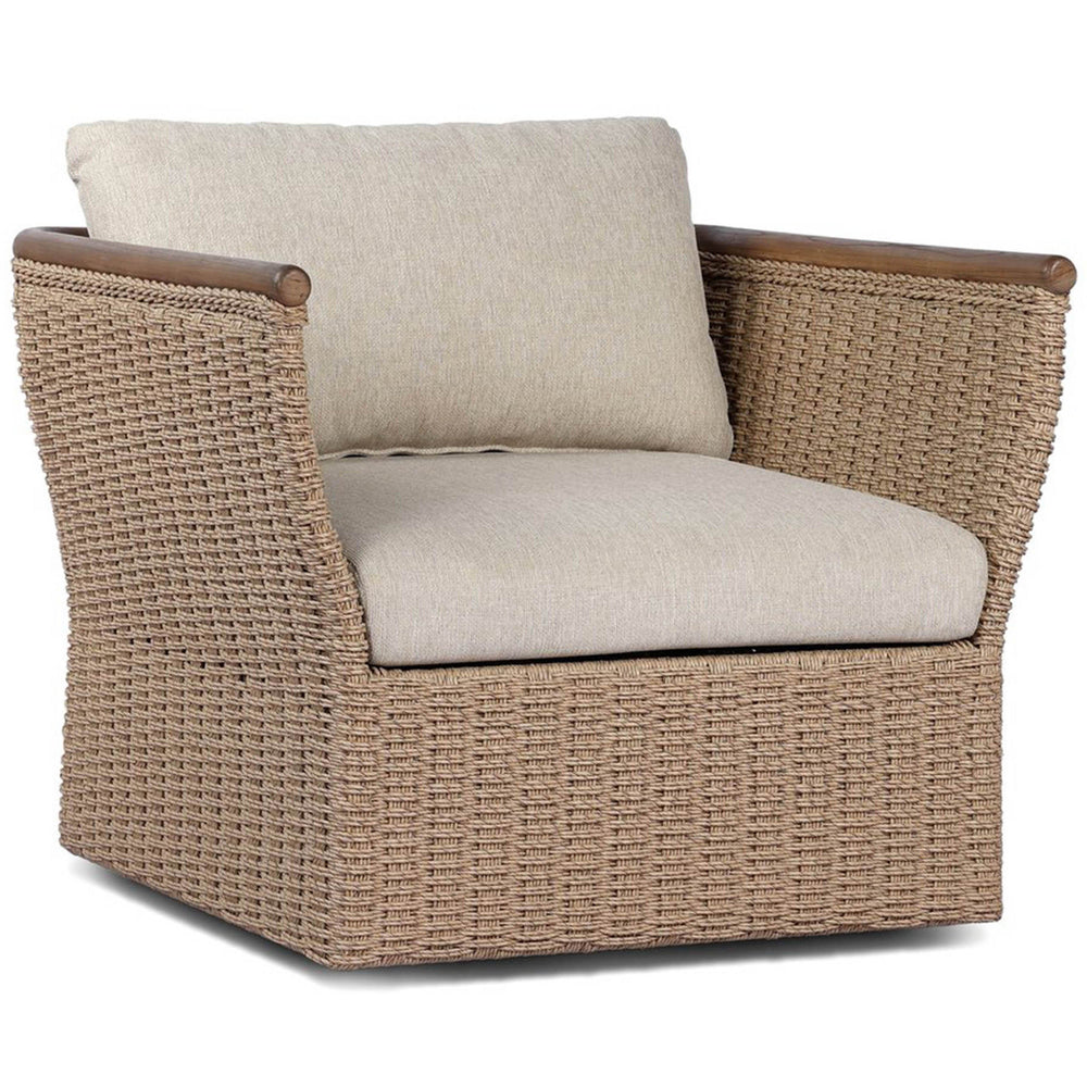 Elmira Outdoor Swivel Chair, Ellor Beige by Four hands