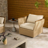 Elmira Outdoor Swivel Chair, Ellor Beige by Four hands-Furniture - Outdoor-High Fashion Home