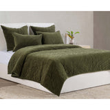 Elms Quilt, Loden Green