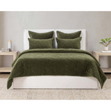Elms Quilt, Loden Green