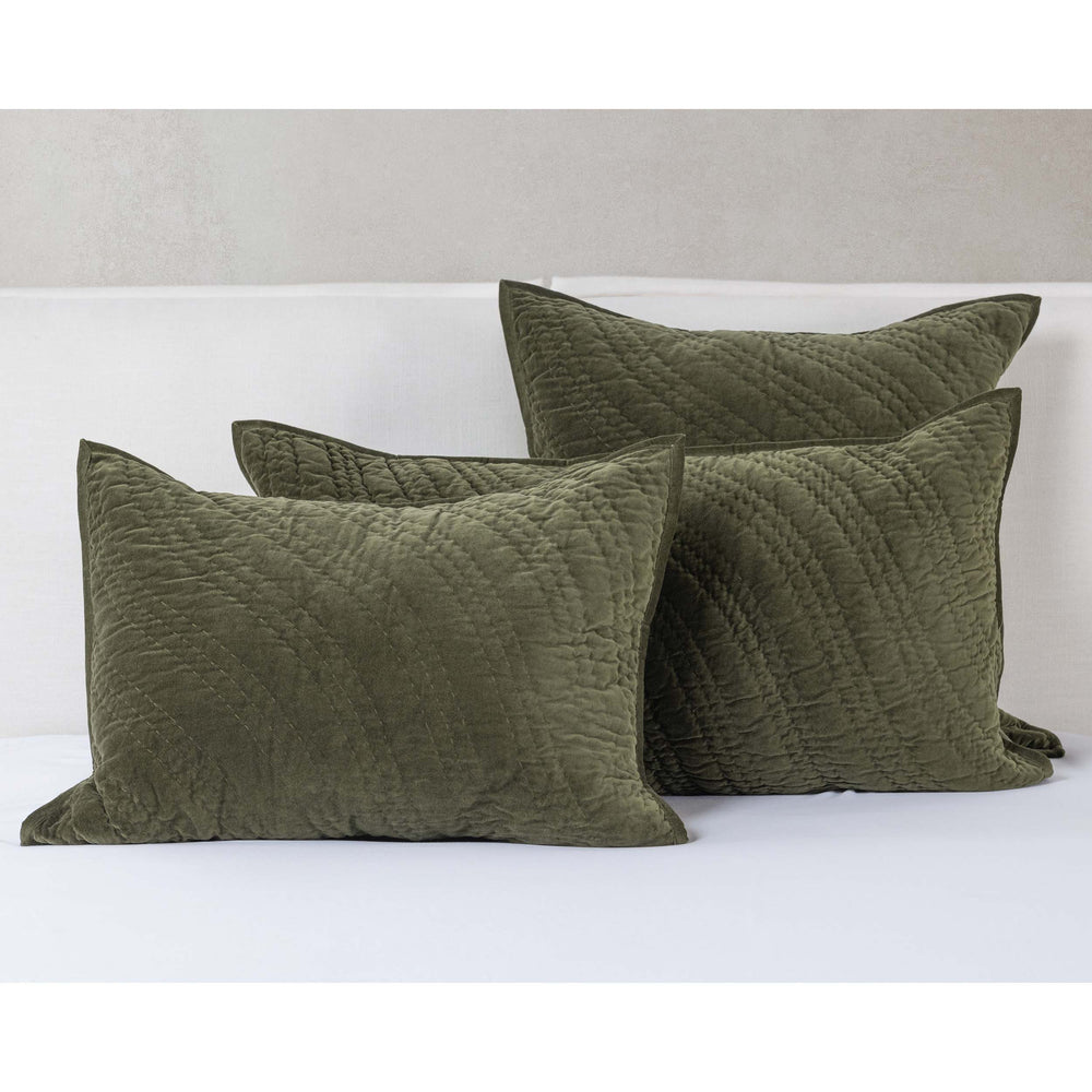 Elms Quilt, Loden Green