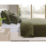 Elms Quilt, Loden Green