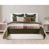 Elms Quilt, Loden Green