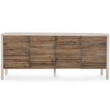 Elodie 4 Door Cabinet, Beige/Natural