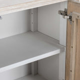 Elodie 4 Door Cabinet, Beige/Natural