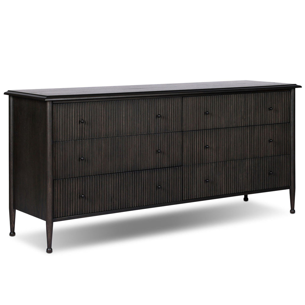 Eloise 6 Drawer Dresser, Smoked Black by Amber Lewis x Four Hands