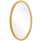 Elstree Oval Mirror, Antique Brass