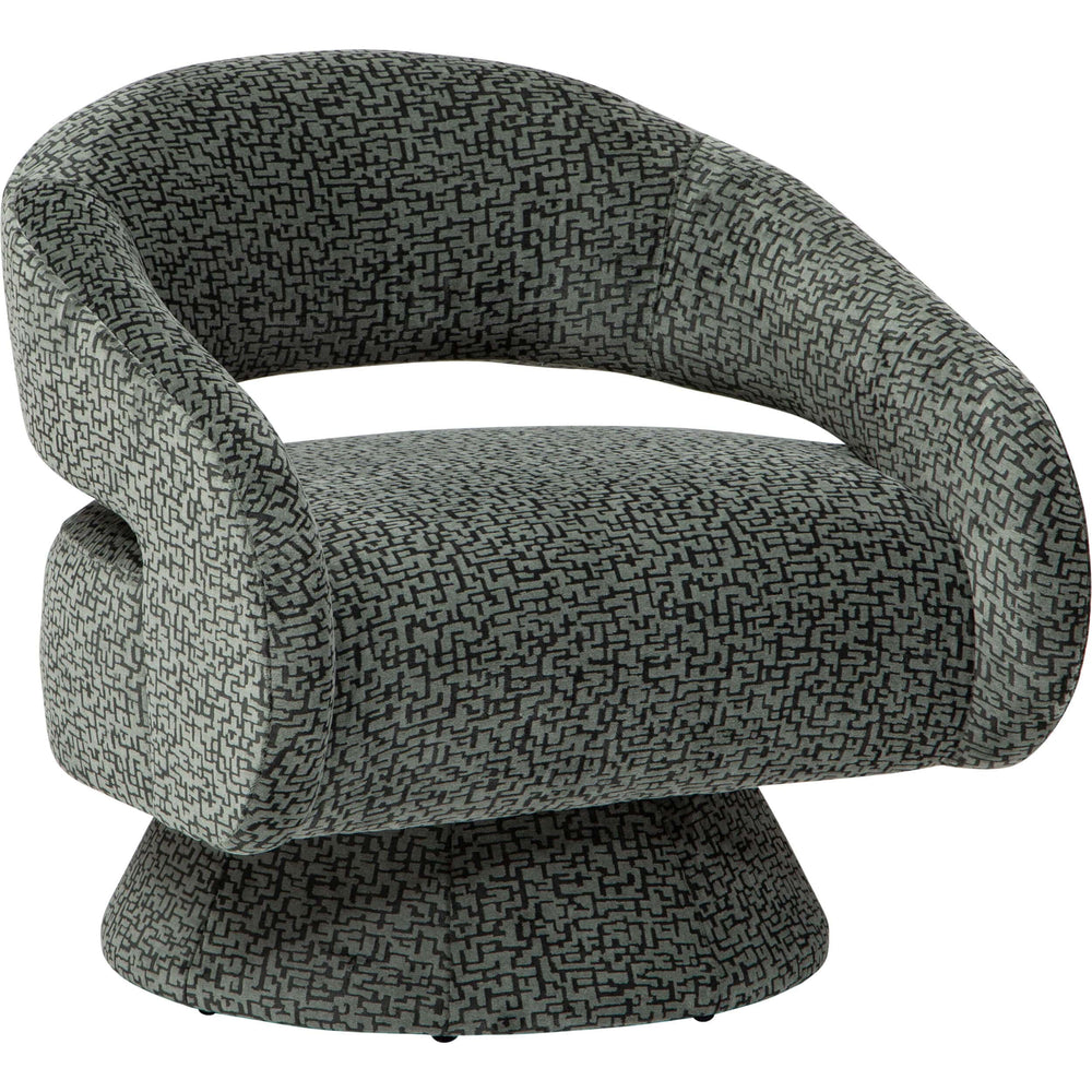 Elton Swivel Chair, Tetris Haze-Furniture - Chair-High Fashion Home