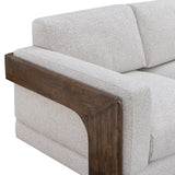 Elyn Sofa, Cream-Furniture - Sofas-High Fashion Home