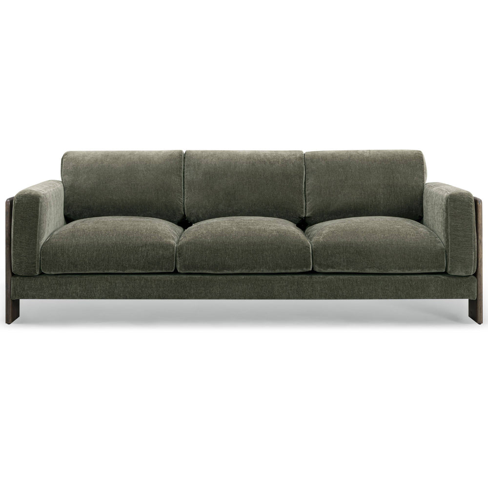 Elyn Upcycled Sofa, Olive Green-Furniture - Sofas-High Fashion Home