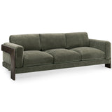 Elyn Upcycled Sofa, Olive Green-Furniture - Sofas-High Fashion Home