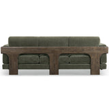 Elyn Upcycled Sofa, Olive Green-Furniture - Sofas-High Fashion Home