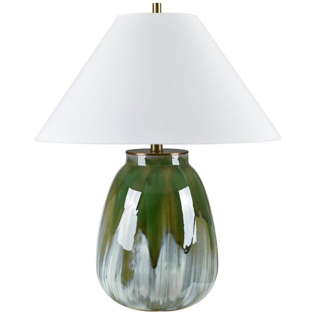 Elysian Table Lamp, Green-Lighting-High Fashion Home