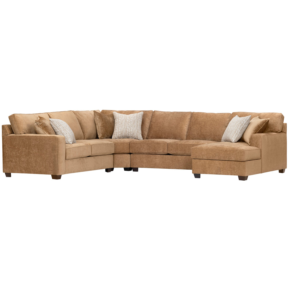 Ember Sectional, Brown-Furniture - Sofas-High Fashion Home