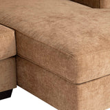 Ember Sectional, Brown-Furniture - Sofas-High Fashion Home