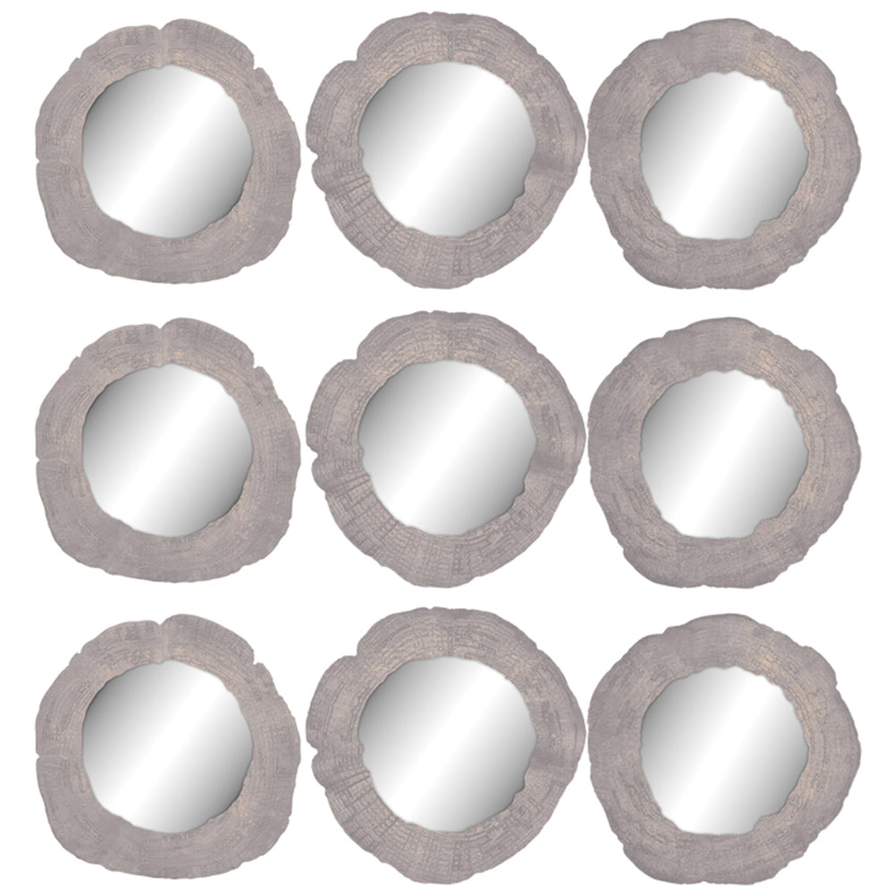 Embers of Growth VIII, Grey, Set of 9-Accessories Artwork-High Fashion Home