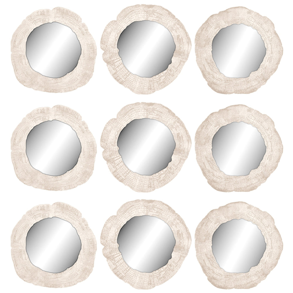 Embers of Growth VIII, White Wash, Set of 9-Accessories Artwork-High Fashion Home