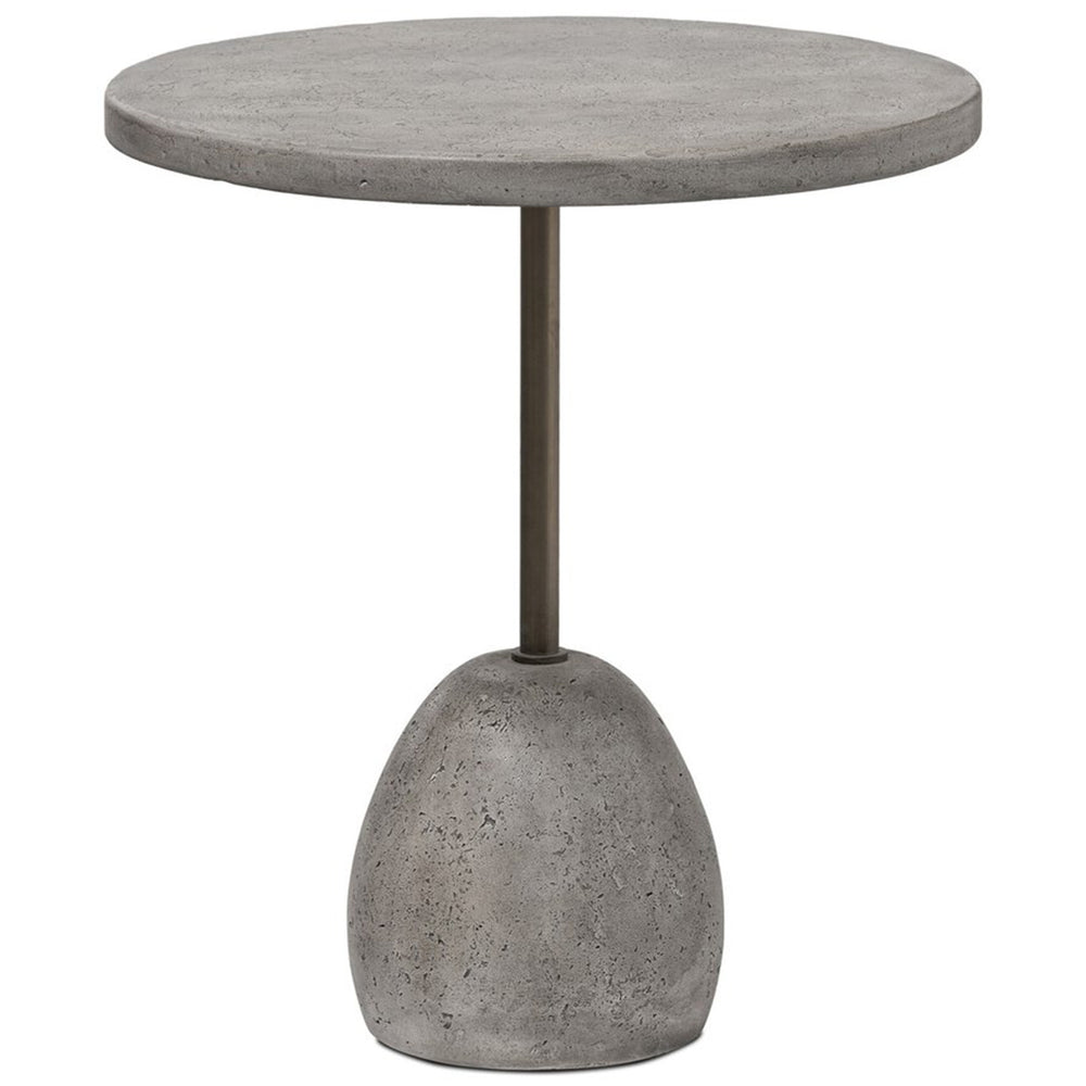 Emens Outdoor End Table, Aged Smoke by Four Hands