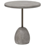 Emens Outdoor End Table, Aged Smoke by Four Hands
