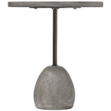 Emens Outdoor End Table, Aged Smoke by Four Hands