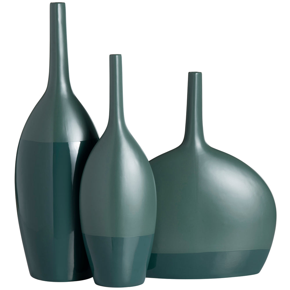 Emerald Bay Vases, Blue-Accessories-High Fashion Home