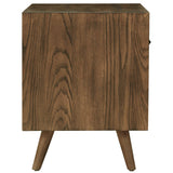 Emery 1 Drawer Nightstand, Walnut-Furniture - Bedroom-High Fashion Home