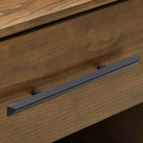 Emery 1 Drawer Nightstand, Walnut-Furniture - Bedroom-High Fashion Home