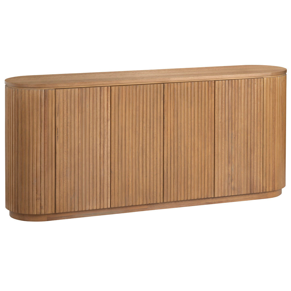 Emery 4 Door Sideboard, Natural-Furniture - Storage-High Fashion Home