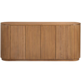 Emery 4 Door Sideboard, Natural-Furniture - Storage-High Fashion Home