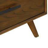 Emery 5 Drawer Chest, Walnut-Furniture - Storage-High Fashion Home