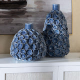 Emile Vases, Blue, Set of 2-Accessories-High Fashion Home