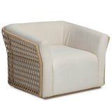 Emilian Outdoor Swivel Chair, Vergo Cream by Four Hands-Furniture - Outdoor-High Fashion Home