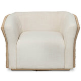 Emilian Outdoor Swivel Chair, Vergo Cream by Four Hands-Furniture - Outdoor-High Fashion Home