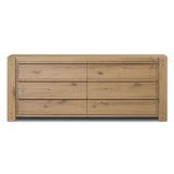 Emmer 6 Drawer Dresser, Aged Smoked by Four Hands-Furniture - Storage-High Fashion Home