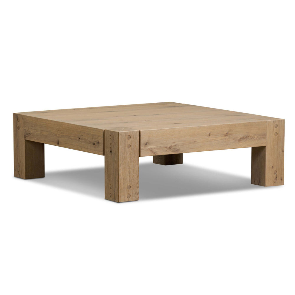 Emmer Coffee Table, Aged Smoked Oak by Four Hands-Furniture - Accent Tables-High Fashion Home