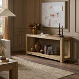 Emmer Console Table, Aged Smoked Oak by Four Hands-Furniture - Accent Tables-High Fashion Home