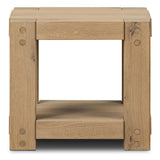 Emmer End Table, Aged Smoked Oak by Four Hands-Furniture - Accent Tables-High Fashion Home