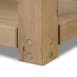 Emmer End Table, Aged Smoked Oak by Four Hands-Furniture - Accent Tables-High Fashion Home