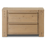 Emmer Nightstand, Aged Smoked Oak by Four Hands-Furniture - Bedroom-High Fashion Home