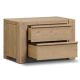 Emmer Nightstand, Aged Smoked Oak by Four Hands-Furniture - Bedroom-High Fashion Home