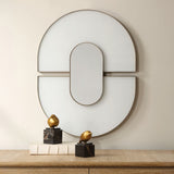 Encase Oval Mirror, White