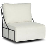 Enola Outdoor Swivel Chair, Vergo Cream by Four Hands-Furniture - Outdoor-High Fashion Home